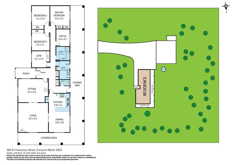 Floorplan of Homely house listing, 383 R Charlesons Road, Creswick VIC 3363