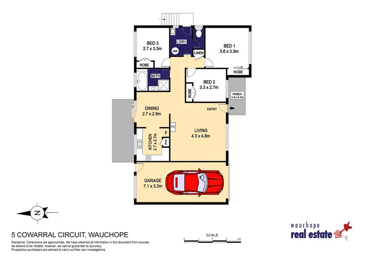 Floorplan of Homely house listing, 5 Cowarral Circuit, Wauchope NSW 2446