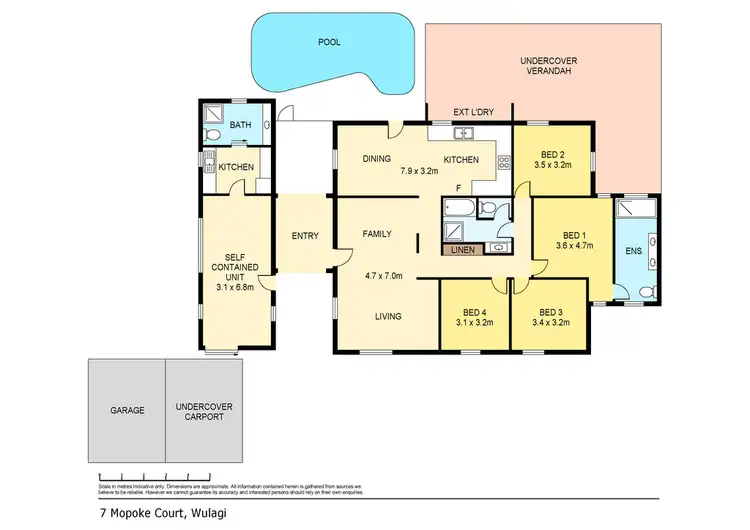 Floorplan of Homely house listing, 7 Mopoke Court, Wulagi NT 812