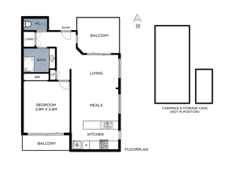 Floorplan of Homely apartment listing, 206/3-5 Birch Street, Bayswater VIC 3153