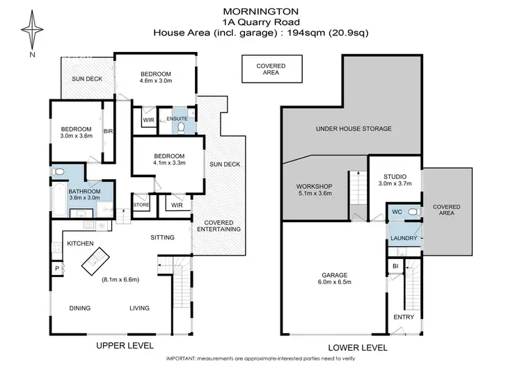 Floorplan of Homely house listing, 1A Quarry Road, Mornington TAS 7018