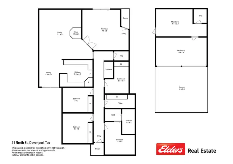 Floorplan of Homely house listing, 41 North Street, Devonport TAS 7310
