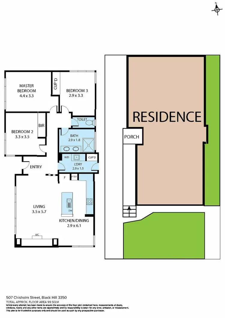 Floorplan of Homely house listing, 507 Chisholm Street, Black Hill VIC 3350