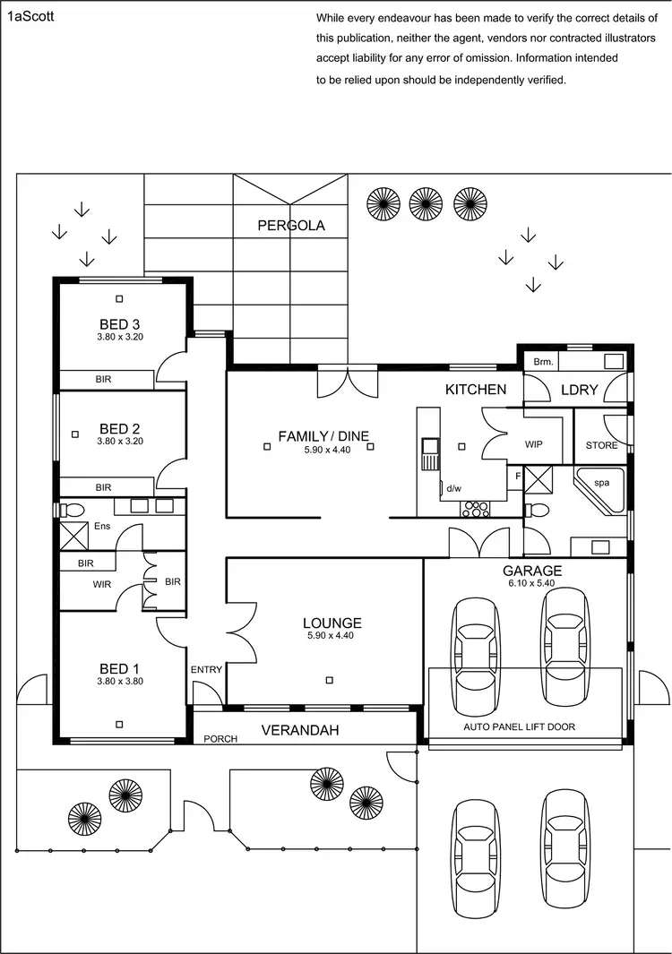 Floorplan of Homely house listing, 1A Scott Road, Newton SA 5074