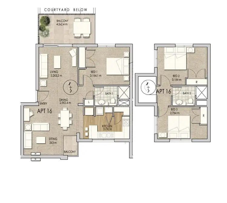 Floorplan of Homely house listing, 16/58 Kent Street, Rockingham WA 6168