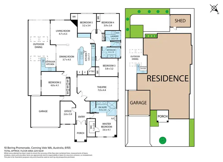 Floorplan of Homely house listing, 10 Bering Promenade, Canning Vale WA 6155