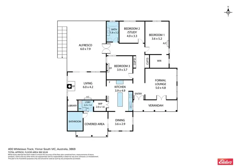 Floorplan of Homely rural property listing, 400 WHITELAWS TRACK, Yinnar South VIC 3869