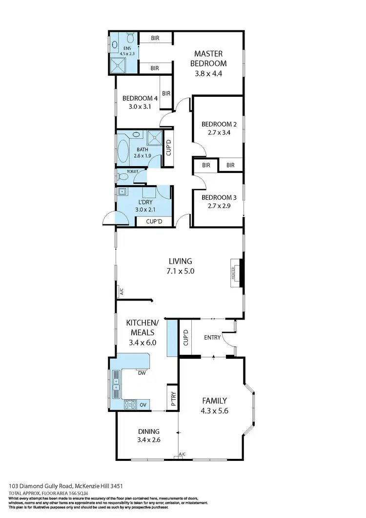 Floorplan of Homely house listing, 103 Diamond Gully Road, Mckenzie Hill VIC 3451