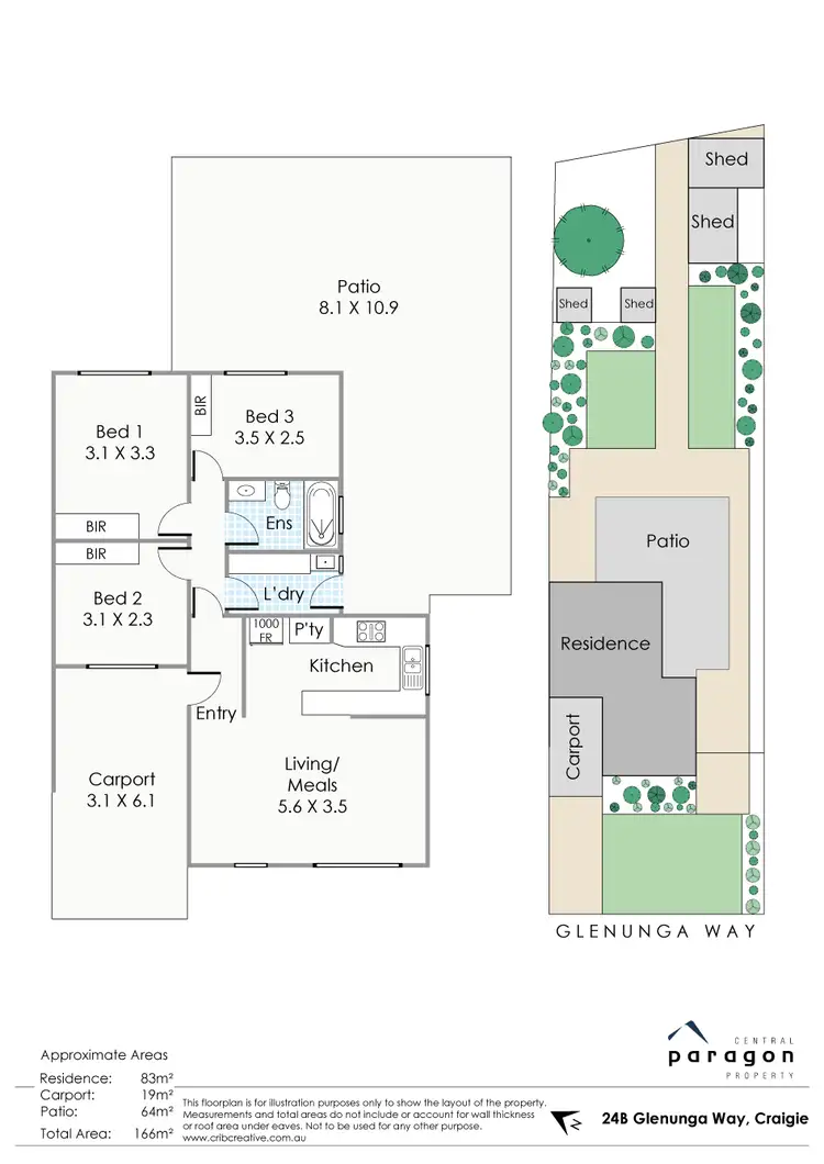 Floorplan of Homely house listing, 24B Glenunga Way, Craigie WA 6025