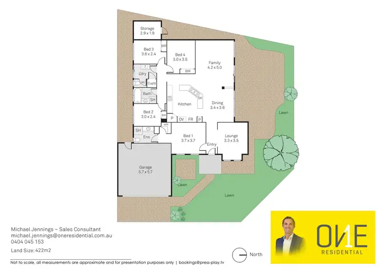Floorplan of Homely house listing, 1 Love Street, Myaree WA 6154