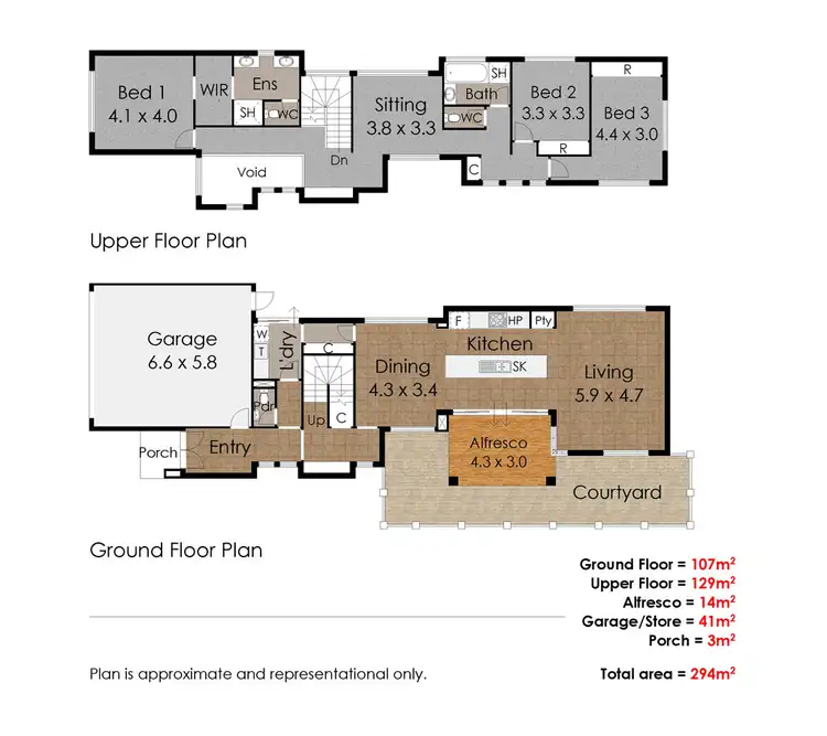 Floorplan of Homely house listing, 1 Tate Place, Kardinya WA 6163