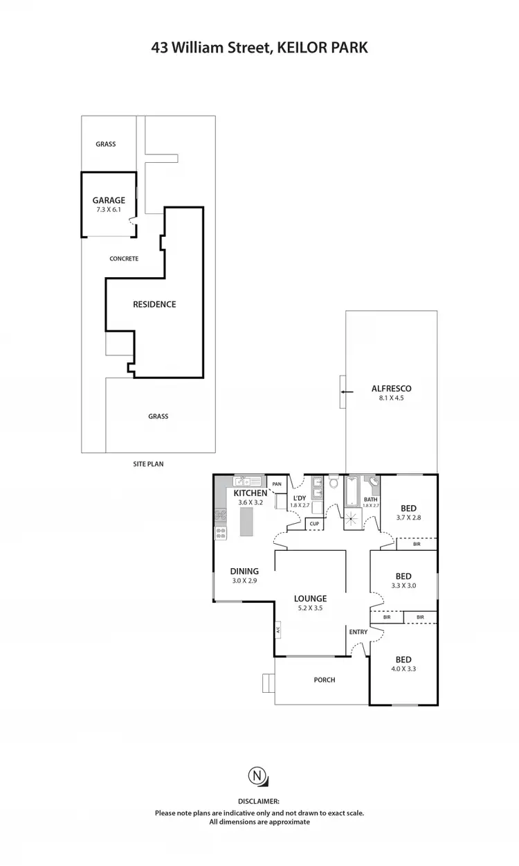 Floorplan of Homely house listing, 43 William Street, Keilor Park VIC 3042