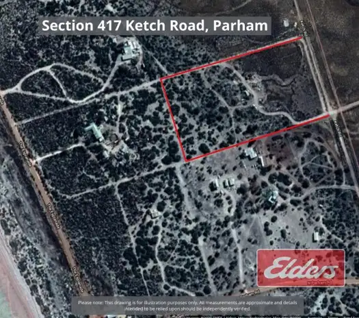 Floorplan of Homely land listing, Section 417 Ketch Road, Parham SA 5501