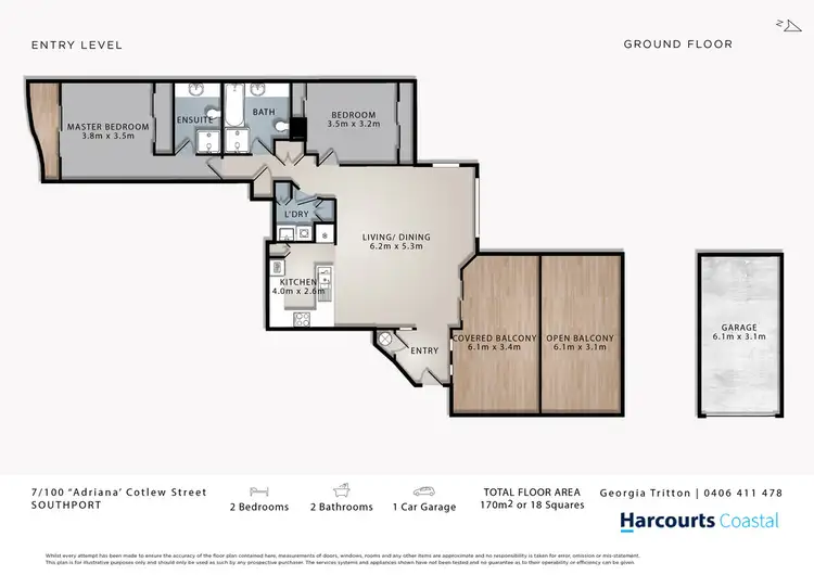 Floorplan of Homely townhouse listing, 7, Adriana 100 Cotlew Street East, Southport QLD 4215