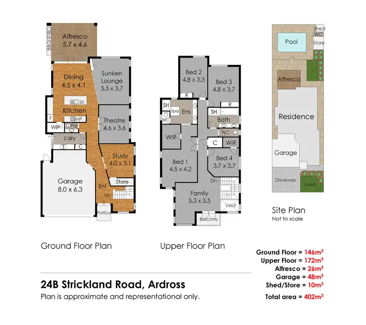 Floorplan of Homely house listing, 24B Strickland Road, Ardross WA 6153