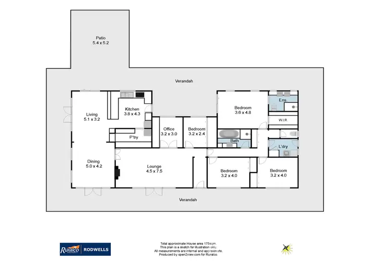Floorplan of Homely rural property listing, 609 Petticoat Lane, Londrigan VIC 3678