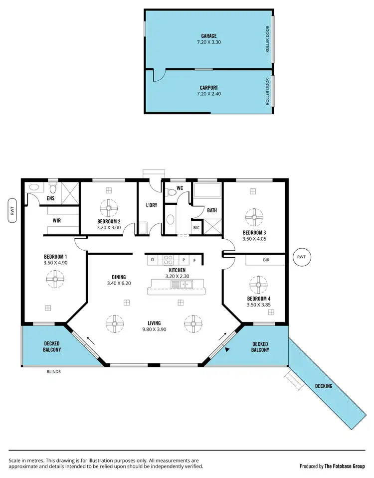 Floorplan of Homely house listing, 4 Rogana Crescent, Hallett Cove SA 5158
