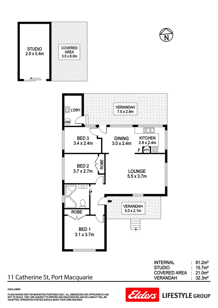 Floorplan of Homely house listing, 11 Catherine Street, Port Macquarie NSW 2444
