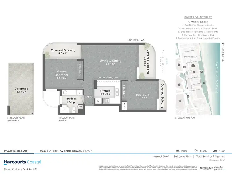 Floorplan of Homely apartment listing, 503/8 Albert Avenue, Broadbeach QLD 4218