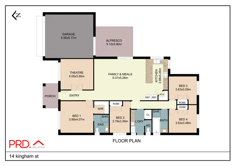 Floorplan of Homely house listing, 14 Kingham Street, Tamworth NSW 2340