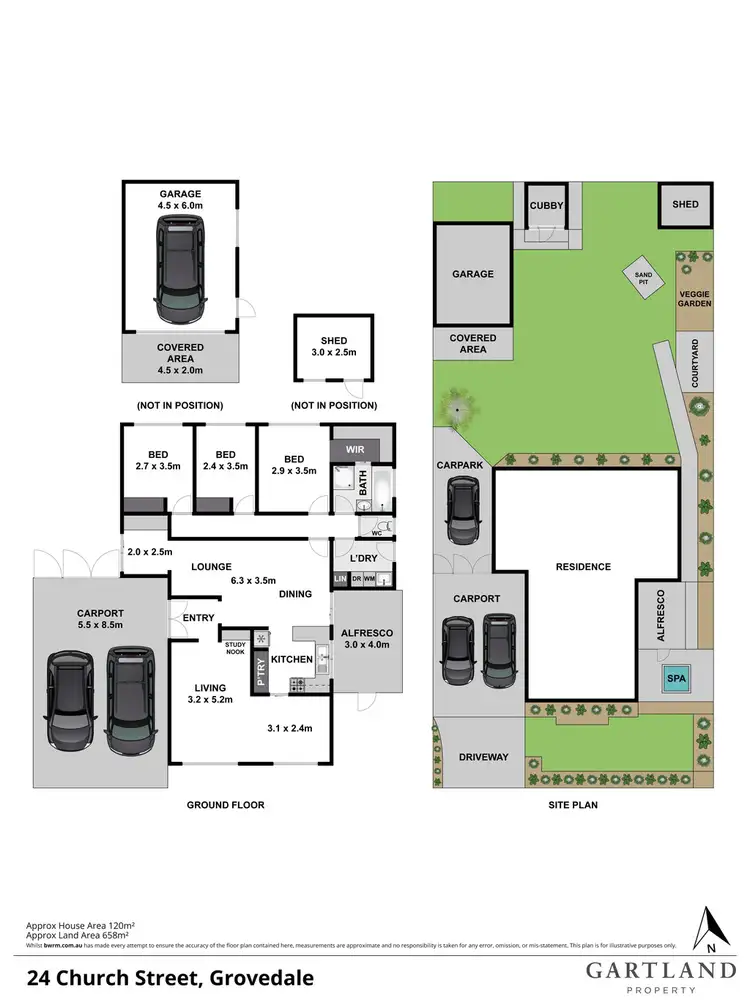 Floorplan of Homely house listing, 24 Church Street, Grovedale VIC 3216