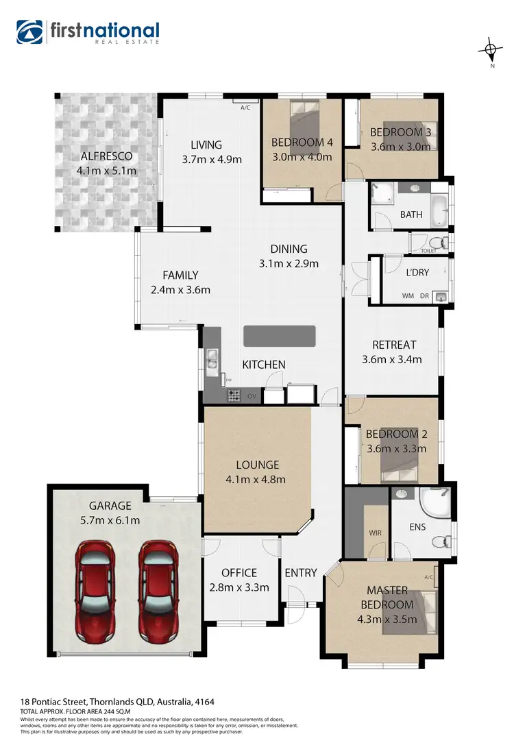 Floorplan of Homely house listing, 18 Pontiac Street, Thornlands QLD 4164