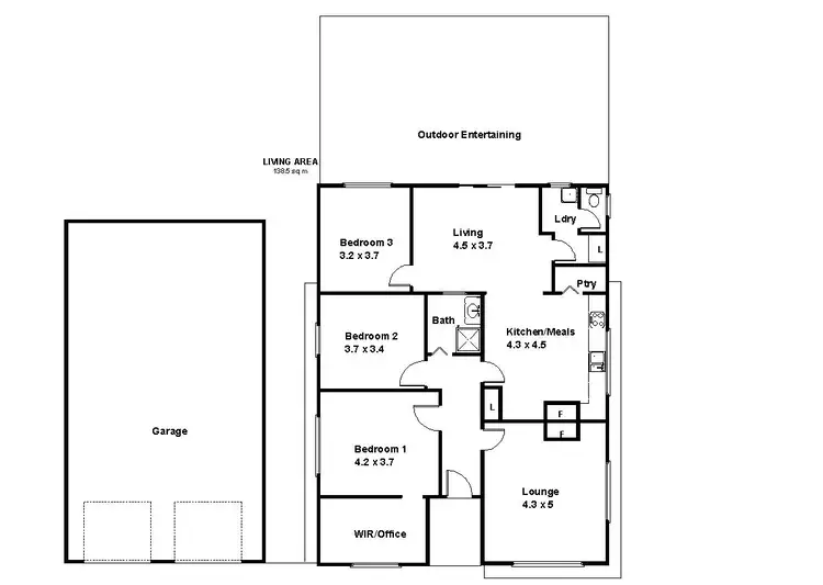 Floorplan of Homely house listing, 129 Gratwick Road, Loxton SA 5333