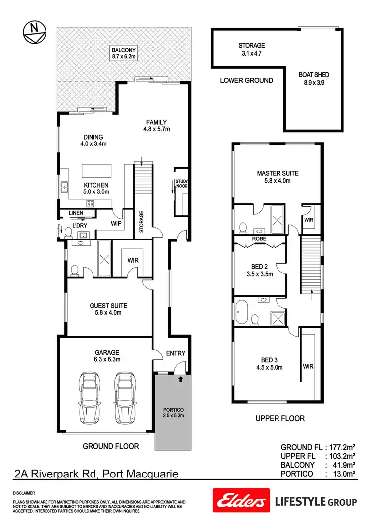 Floorplan of Homely townhouse listing, 2A River Park Road, Port Macquarie NSW 2444