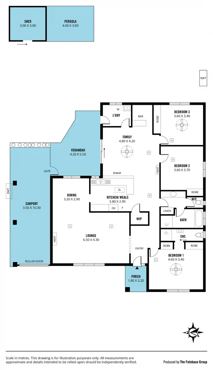 Floorplan of Homely house listing, 18 Darwendale Street, Huntfield Heights SA 5163