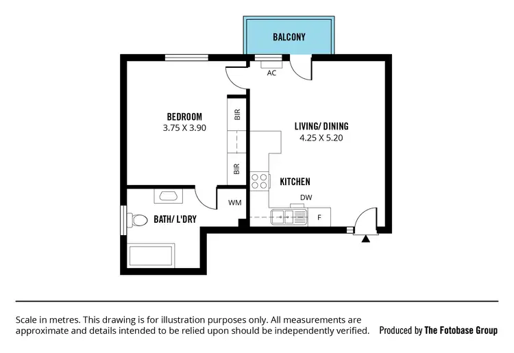 Floorplan of Homely unit listing, 4/9-11 Rose Street, Glenelg SA 5045