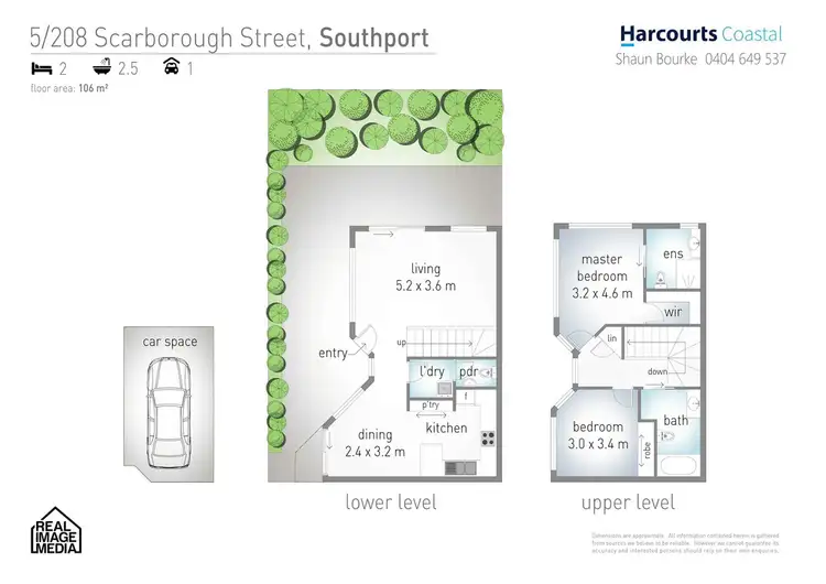 Floorplan of Homely unit listing, 5/208 Scarborough Street, Southport QLD 4215
