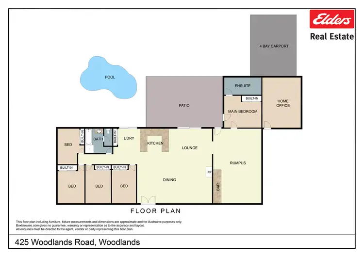 Floorplan of Homely rural property listing, 425 Woodlands Road, Woodlands QLD 4343