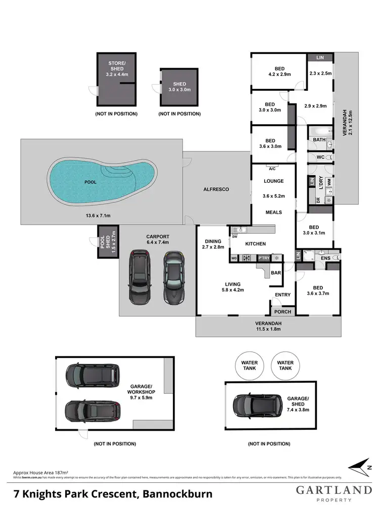 Floorplan of Homely house listing, 7 Knights Park Crescent, Bannockburn VIC 3331
