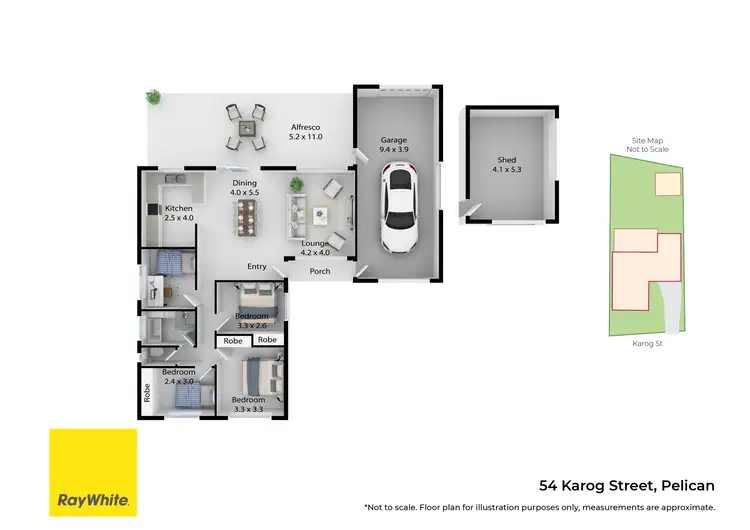 Floorplan of Homely house listing, 54 Karog Street, Pelican NSW 2281