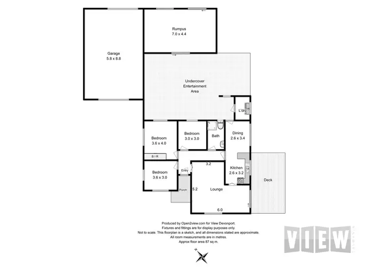 Floorplan of Homely house listing, 57 George Street, Latrobe TAS 7307