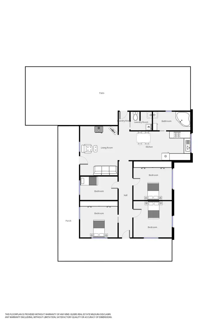 Floorplan of Homely house listing, 65 Farrell Street, Ouyen VIC 3490