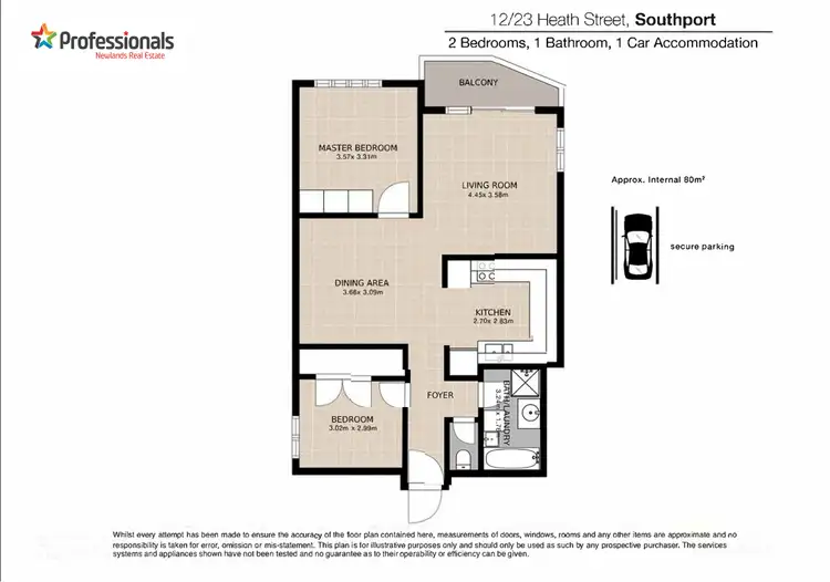 Floorplan of Homely unit listing, Unit 12/23 Heath Street, Southport QLD 4215