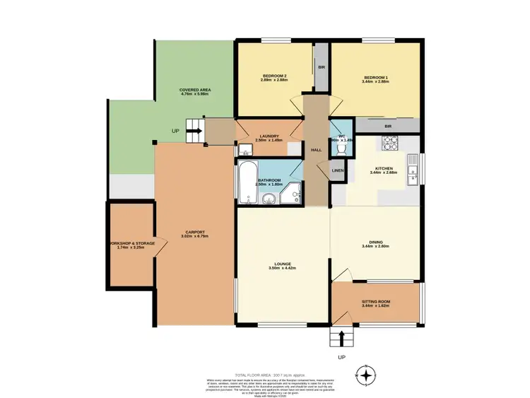 Floorplan of Homely house listing, 105 3rd Avenue, 120 Osborne Street, Warilla NSW 2528
