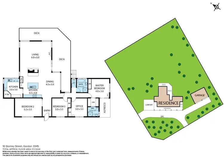 Floorplan of Homely house listing, 10 Stanley Street, Gordon VIC 3345