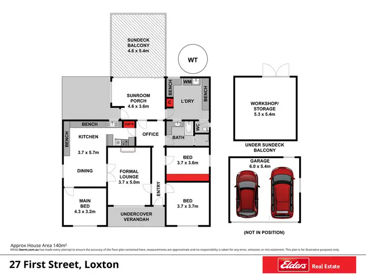 Floorplan of Homely house listing, 27 First Street, Loxton SA 5333