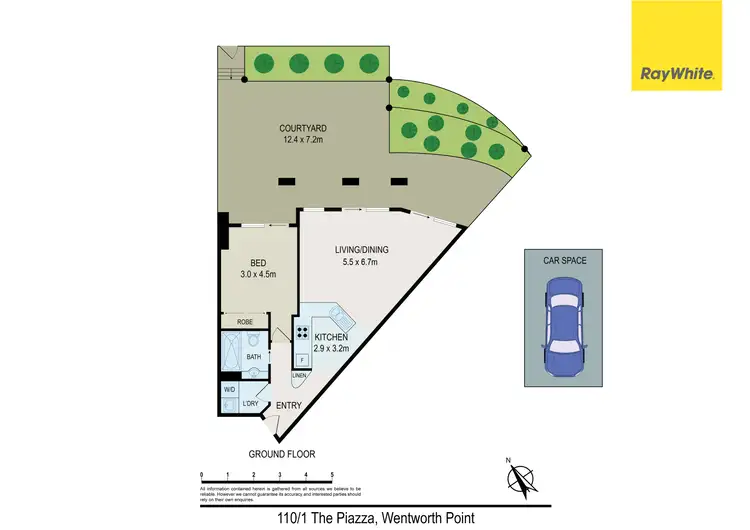 Floorplan of Homely apartment listing, 110/1 The Piazza, Wentworth Point NSW 2127
