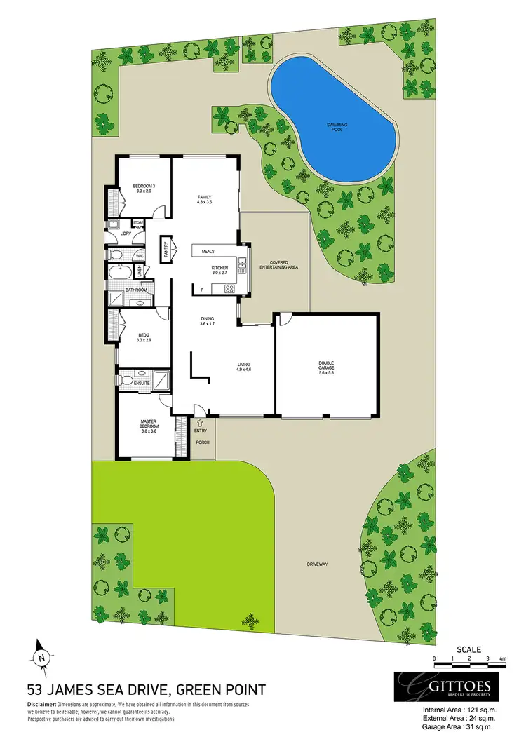 Floorplan of Homely house listing, 53 James Sea Drive, Green Point NSW 2251