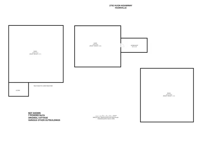 Floorplan of Homely land listing, 2792 Huon Highway, Huonville TAS 7109