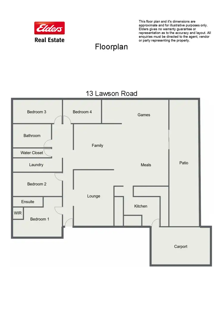 Floorplan of Homely house listing, 13 Lawson Road, Dalyellup WA 6230