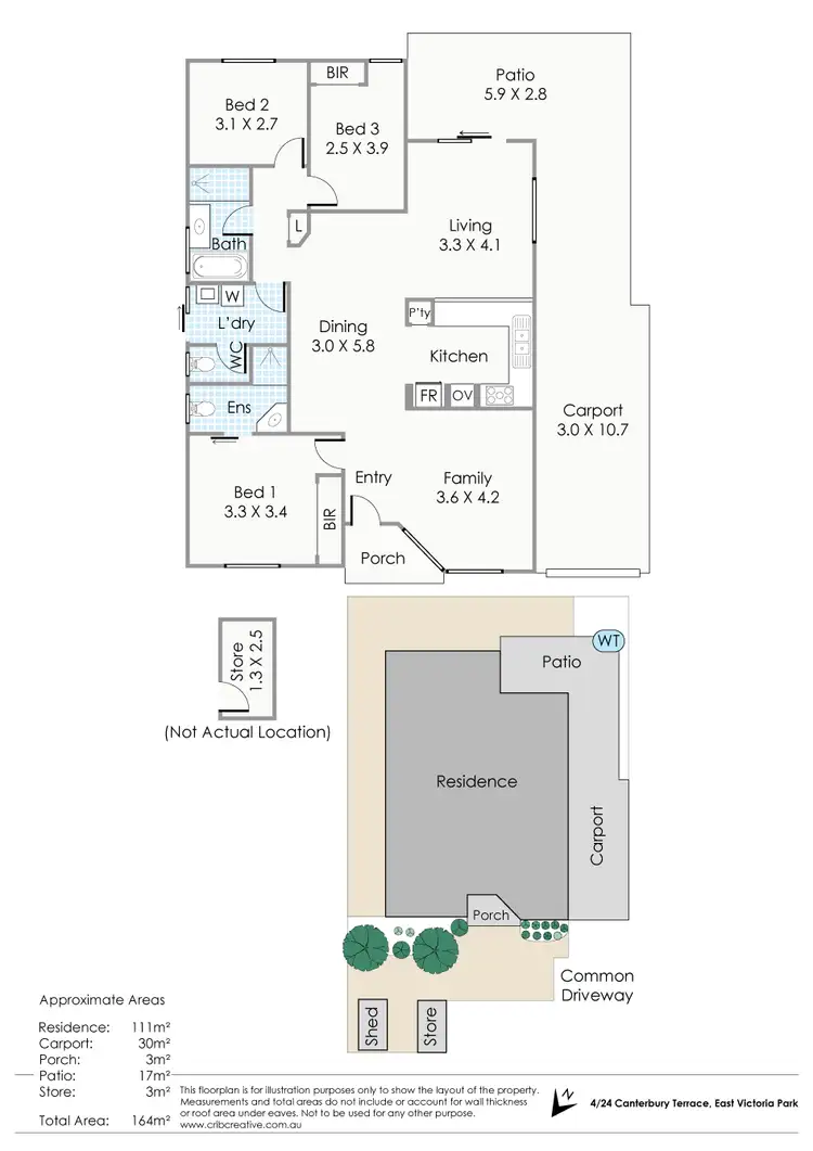 Floorplan of Homely villa listing, 4/24 Canterbury Terrace, East Victoria Park WA 6101