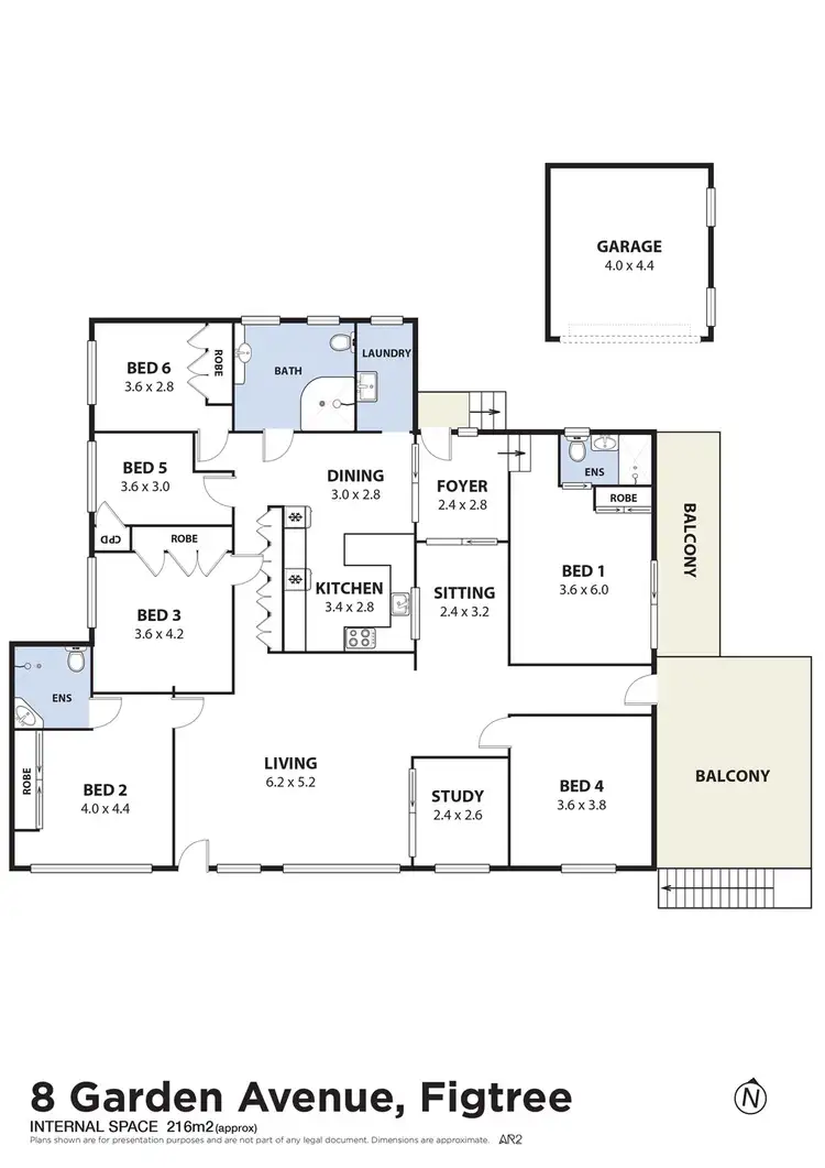 Floorplan of Homely house listing, 8 Garden Avenue, Figtree NSW 2525