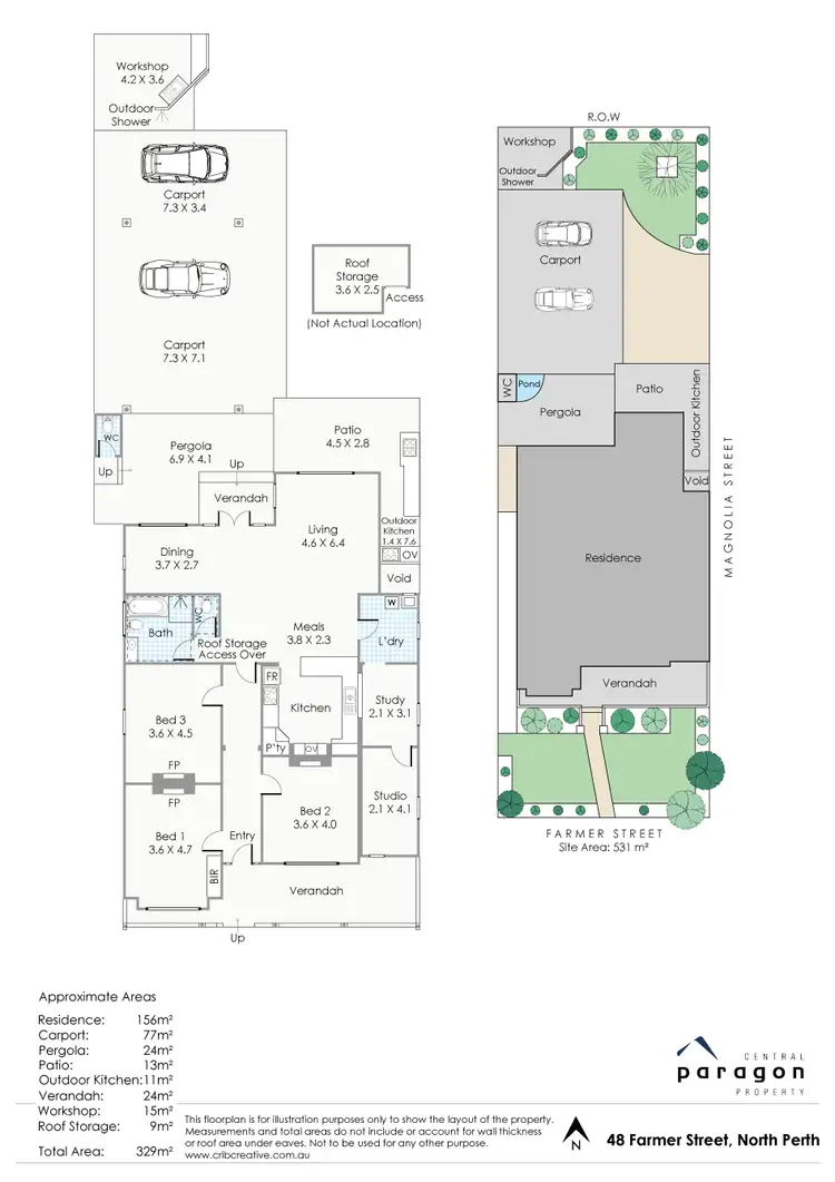 Floorplan of Homely house listing, 48 Farmer Street, North Perth WA 6006