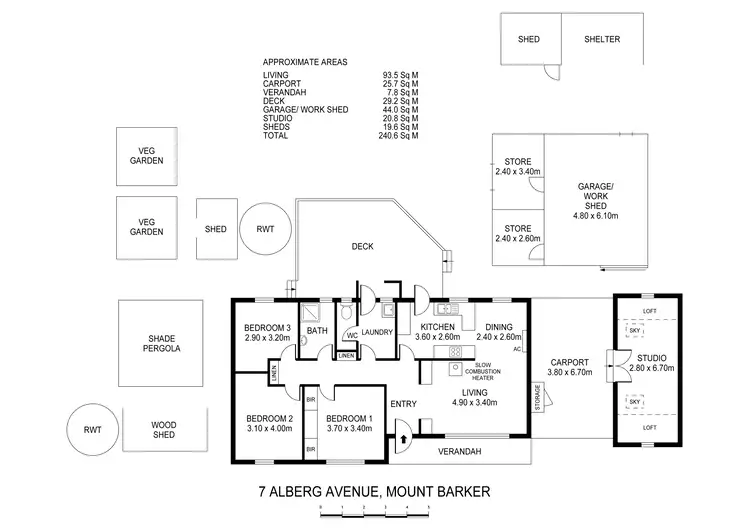 Floorplan of Homely house listing, 7 Alberg Avenue, Mount Barker SA 5251