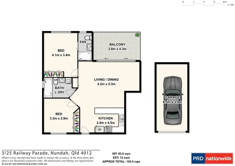 Floorplan of Homely unit listing, 3/25 Railway Pde, Nundah QLD 4012