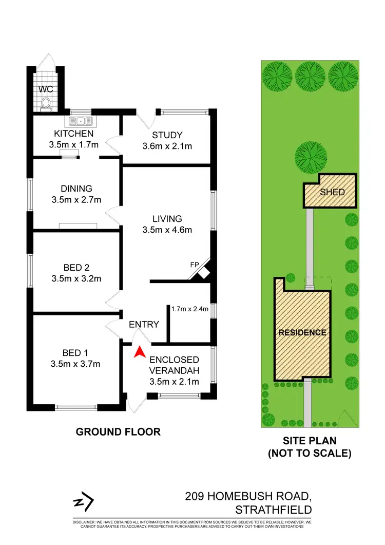 Floorplan of Homely house listing, 209 HOMEBUSH ROAD, Strathfield NSW 2135
